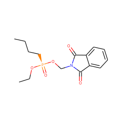 CCCC[P@@](=O)(OCC)OCN1C(=O)c2ccccc2C1=O ZINC000027105835