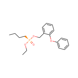 CCCC[P@@](=O)(OCC)OCc1ccccc1Oc1ccccc1 ZINC000028643916