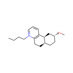 CCCC[n+]1cccc2c1CC[C@@H]1CC[C@@H](OC)C[C@H]21 ZINC000040662972