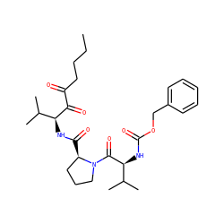 CCCCC(=O)C(=O)[C@@H](NC(=O)[C@@H]1CCCN1C(=O)[C@@H](NC(=O)OCc1ccccc1)C(C)C)C(C)C ZINC000013527995