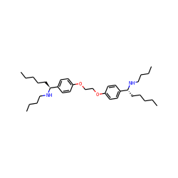 CCCCC[C@H](NCCCC)c1ccc(OCCOc2ccc([C@@H](CCCCC)NCCCC)cc2)cc1 ZINC000045302701