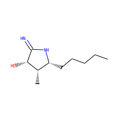 CCCCC[C@H]1NC(=N)[C@@H](O)[C@H]1C ZINC000013819773