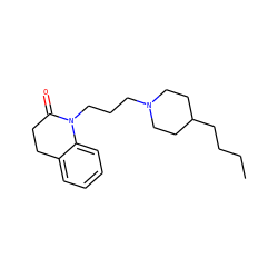 CCCCC1CCN(CCCN2C(=O)CCc3ccccc32)CC1 ZINC000038410698