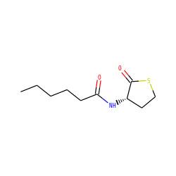 CCCCCC(=O)N[C@H]1CCSC1=O ZINC000072106532
