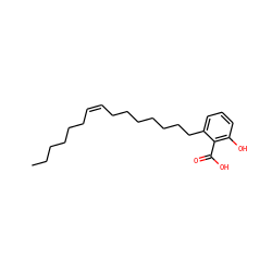 CCCCCC/C=C\CCCCCCCc1cccc(O)c1C(=O)O ZINC000008234358