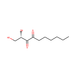 CCCCCCC(=O)C(=O)[C@@H](O)CO ZINC000042923224