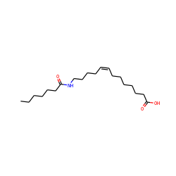 CCCCCCC(=O)NCCCC/C=C\CCCCCCC(=O)O ZINC000043078837