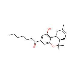 CCCCCCC(=O)c1cc(O)c2c(c1)OC(C)(C)[C@@H]1CC=C(C)C[C@@H]21 ZINC000013779273