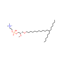 CCCCCCC(CCCCCC)CCCCCCCCCCCOC[C@@H](CO[P@](=O)(O)OCC[N+](C)(C)C)OC ZINC000028231868