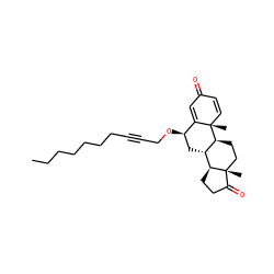CCCCCCCC#CCO[C@@H]1C[C@@H]2[C@H](CC[C@]3(C)C(=O)CC[C@@H]23)[C@@]2(C)C=CC(=O)C=C12 ZINC000095580341