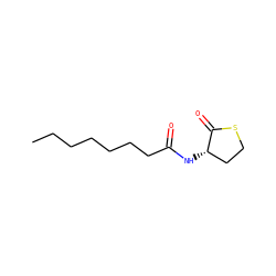 CCCCCCCC(=O)N[C@H]1CCSC1=O ZINC000072106509