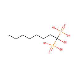 CCCCCCCC(O)(P(=O)(O)O)P(=O)(O)O ZINC000034803911