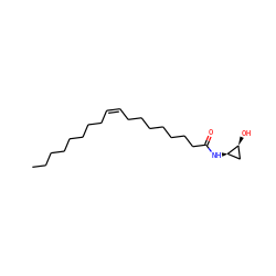 CCCCCCCC/C=C\CCCCCCCC(=O)N[C@@H]1C[C@@H]1O ZINC000044417849
