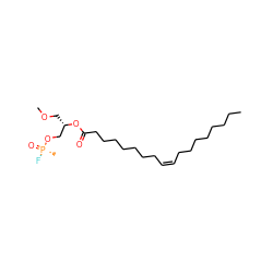 CCCCCCCC/C=C\CCCCCCCC(=O)O[C@@H](COC)CO[P@](C)(=O)F ZINC000044418325