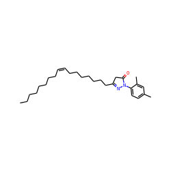 CCCCCCCC/C=C\CCCCCCCC1=NN(c2ccc(C)cc2C)C(=O)C1 ZINC000034803582
