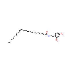 CCCCCCCC/C=C\CCCCCCCCCCCC(=O)NCCc1ccc(OC)cc1OC ZINC000036294780