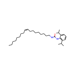 CCCCCCCC/C=C\CCCCCCCCNC(=O)Nc1c(C(C)C)cccc1C(C)C ZINC000036349627