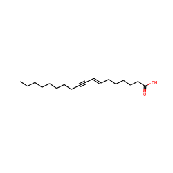 CCCCCCCCC#C/C=C/CCCCCC(=O)O ZINC000028541393
