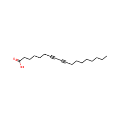 CCCCCCCCC#CC#CCCCCCC(=O)O ZINC000049872202