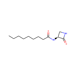 CCCCCCCCC(=O)N[C@H]1CNC1=O ZINC000211367892