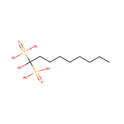CCCCCCCCC(O)(P(=O)(O)O)P(=O)(O)O ZINC000024951633