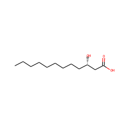 CCCCCCCCC[C@H](O)CC(=O)O ZINC000002504625