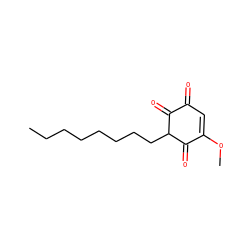 CCCCCCCCC1C(=O)C(=O)C=C(OC)C1=O ZINC000299859025