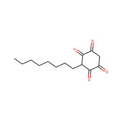 CCCCCCCCC1C(=O)C(=O)CC(=O)C1=O ZINC000014951881