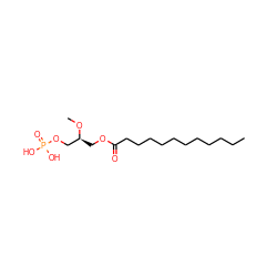 CCCCCCCCCCCC(=O)OC[C@@H](COP(=O)(O)O)OC ZINC000084633563