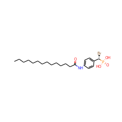 CCCCCCCCCCCCCC(=O)Nc1ccc([C@H](Br)P(=O)(O)O)cc1 ZINC000072105302