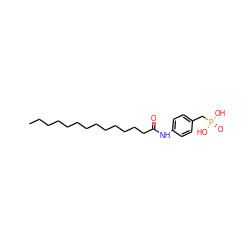CCCCCCCCCCCCCC(=O)Nc1ccc(CP(=O)(O)O)cc1 ZINC000064857890