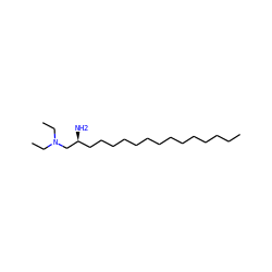 CCCCCCCCCCCCCC[C@H](N)CN(CC)CC ZINC000038311887