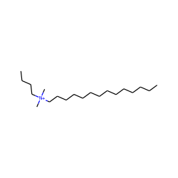 CCCCCCCCCCCCCC[N+](C)(C)CCCC ZINC000036177043