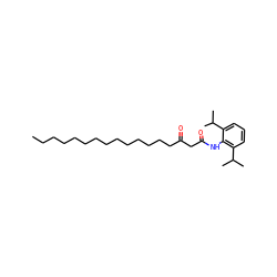 CCCCCCCCCCCCCCC(=O)CC(=O)Nc1c(C(C)C)cccc1C(C)C ZINC000014278184