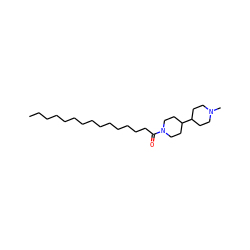 CCCCCCCCCCCCCCC(=O)N1CCC(C2CCN(C)CC2)CC1 ZINC000038153844
