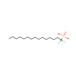 CCCCCCCCCCCCCCC(F)(F)P(=O)(O)O ZINC000036178965