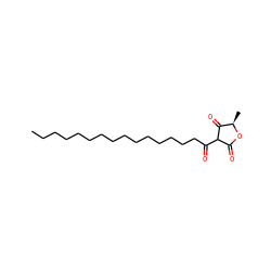 CCCCCCCCCCCCCCCC(=O)C1C(=O)O[C@H](C)C1=O ZINC000100871420