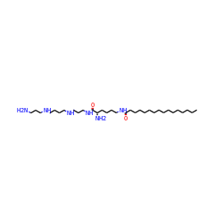 CCCCCCCCCCCCCCCC(=O)NCCCC[C@@H](N)C(=O)NCCCNCCCCNCCCN ZINC000044419177