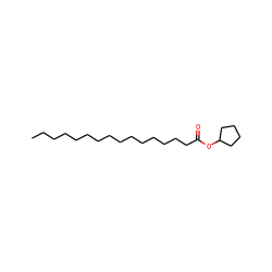 CCCCCCCCCCCCCCCC(=O)OC1CCCC1 ZINC000049746497