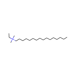 CCCCCCCCCCCCCCCC[N+](C)(C)CC ZINC000008214605