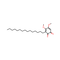 CCCCCCCCCCCCCCCC1=C(OC)C(OC)=CC(=O)C1=O ZINC000299858729