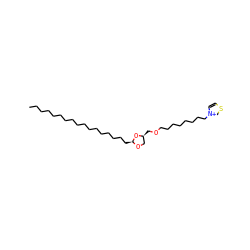CCCCCCCCCCCCCCCCC[C@@H]1OC[C@H](COCCCCCCCC[n+]2ccsc2)O1 ZINC000038157338
