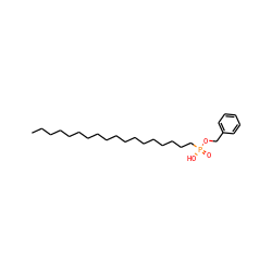 CCCCCCCCCCCCCCCCCC[P@@](=O)(O)OCc1ccccc1 ZINC000044182125