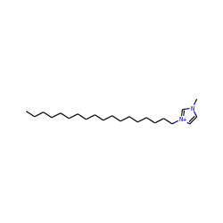 CCCCCCCCCCCCCCCCCC[n+]1ccn(C)c1 ZINC000049756209