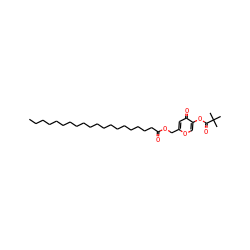 CCCCCCCCCCCCCCCCCCCC(=O)OCc1cc(=O)c(OC(=O)C(C)(C)C)co1 ZINC000042765201