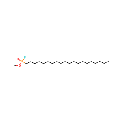 CCCCCCCCCCCCCCCCCCCC[P@](=O)(F)OC ZINC000044387581