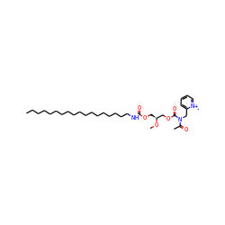 CCCCCCCCCCCCCCCCCCNC(=O)OC[C@@H](COC(=O)N(Cc1cccc[n+]1C)C(C)=O)OC ZINC000038157196