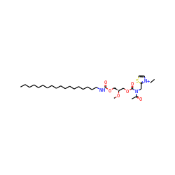 CCCCCCCCCCCCCCCCCCNC(=O)OC[C@@H](COC(=O)N(Cc1scc[n+]1CC)C(C)=O)OC ZINC000038157212