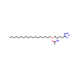CCCCCCCCCCCCCCCCCCOC[C@@H](CCc1nnn[nH]1)NC(C)=O ZINC000036144471
