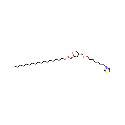 CCCCCCCCCCCCCCCCCCOC[C@@H]1C[C@H](COCCCCCCC[n+]2ccsc2)CO1 ZINC000038157470